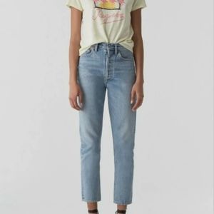 Agolde Riley High Rise Jeans in Renewal